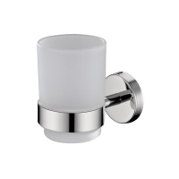 Bathroom Accessories Stainless Steel Wall Mounted Toothbrush Holder Bathroom Tumbler Cup Holder