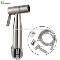 3pcs Set Brushed Stainless Toilet Handheld Bidet Douche Shower Spray Shattaf Kit