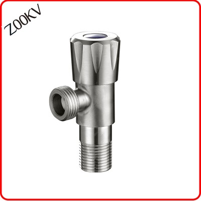 Sanitary Ware Stainless Steel Bathroom Angle Valve Tap with Handle